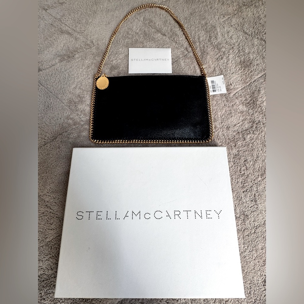 NEW🔥Stella McCartney Falabella Metallic Faux Leather Pochette Bag🔥 - Picture 12 of 12